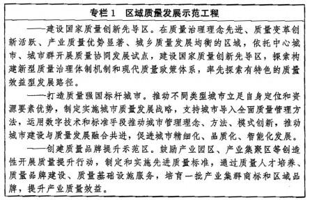 中共中央 國務(wù)院印發(fā)《質(zhì)量強(qiáng)國建設(shè)綱要》（全文）