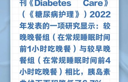 改一下晚餐時(shí)間，就能降血糖……是真是假？